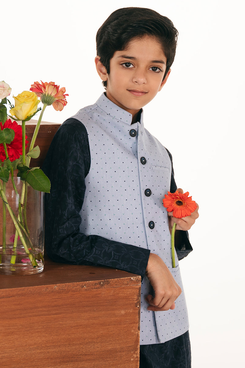 Striped Blue Waistcoat