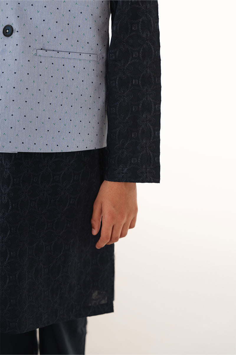 Striped Blue Waistcoat