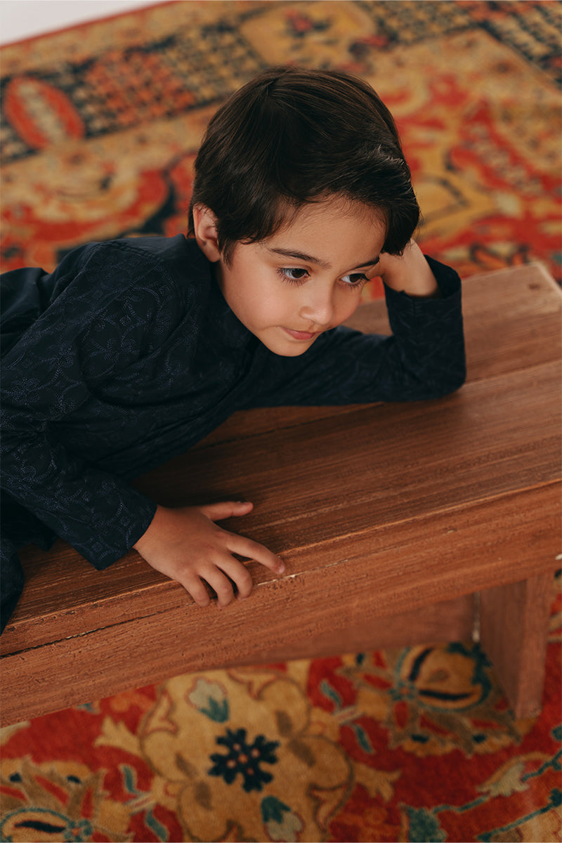 Navy Blue Kurta Pajama