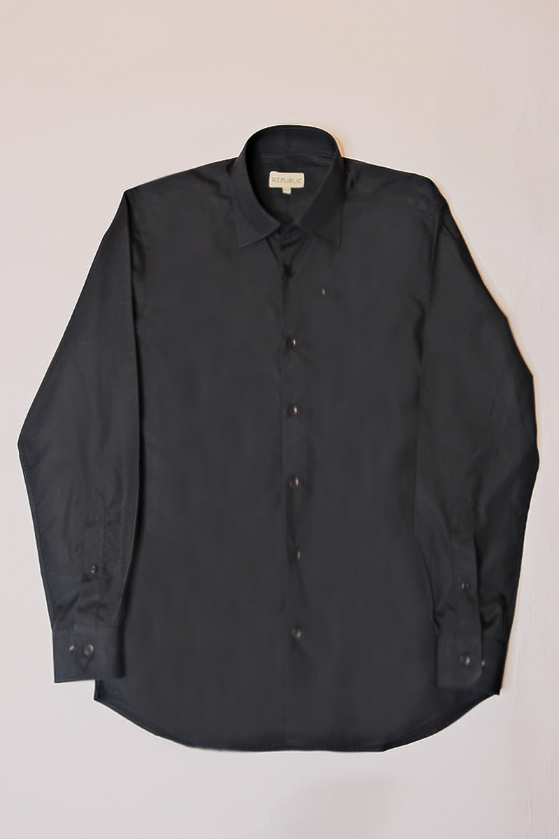 Black Cotton Shirt
