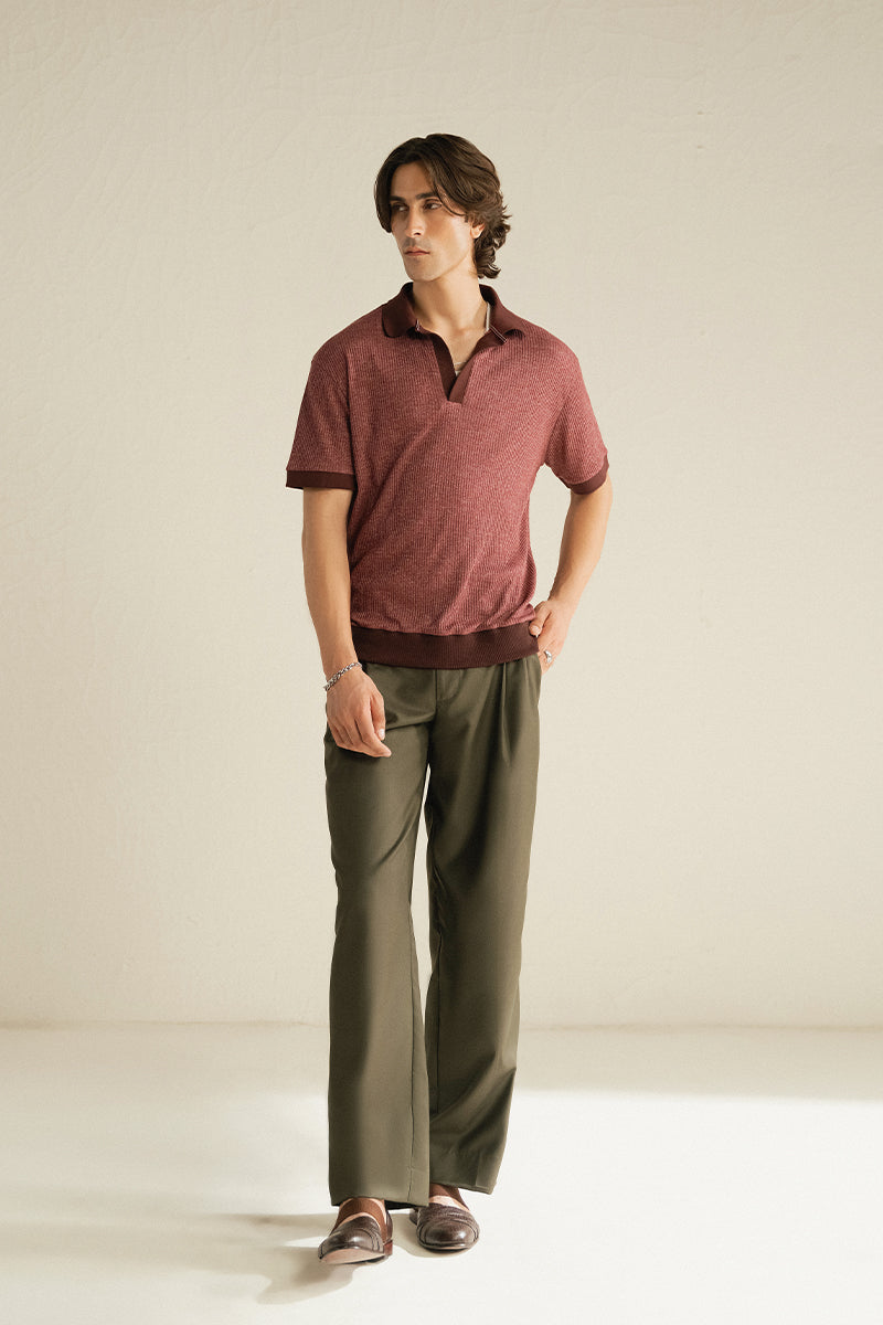 BURGUNDY POLO SHIRT