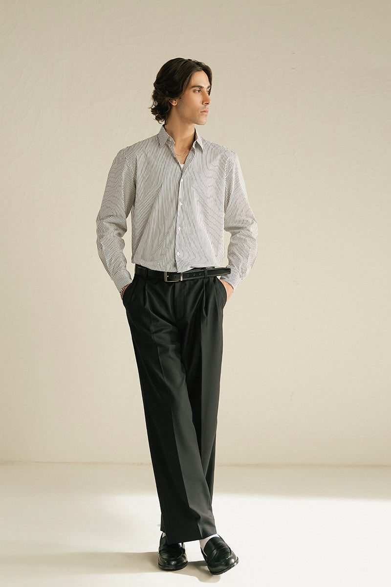 STONE BLUE COTTON SHIRT