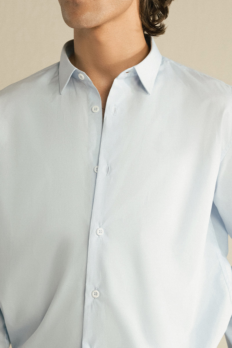 SKY BLUE COTTON SHIRT