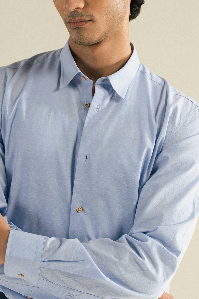 MAYA BLUE COTTON SHIRT