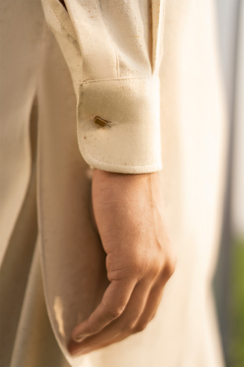 Stylish men's shalwar kameez design in boski fabric, ideal for weddings and festive events.