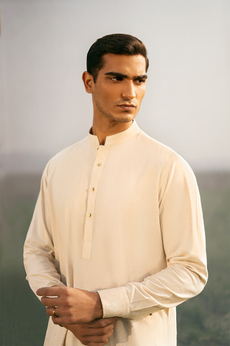 Classic boski shalwar kameez showcasing intricate details for a sophisticated look.
