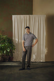 Slate Gray Button-up Polo