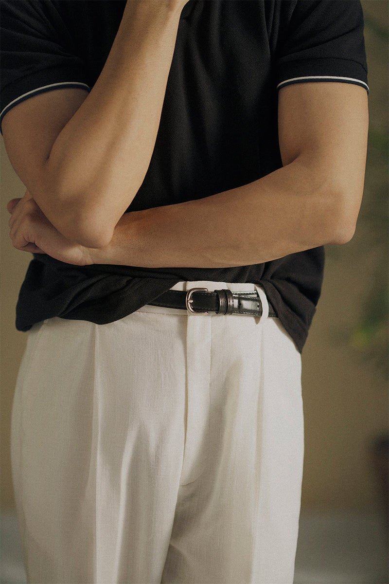 Carbon Black Mesh Polo
