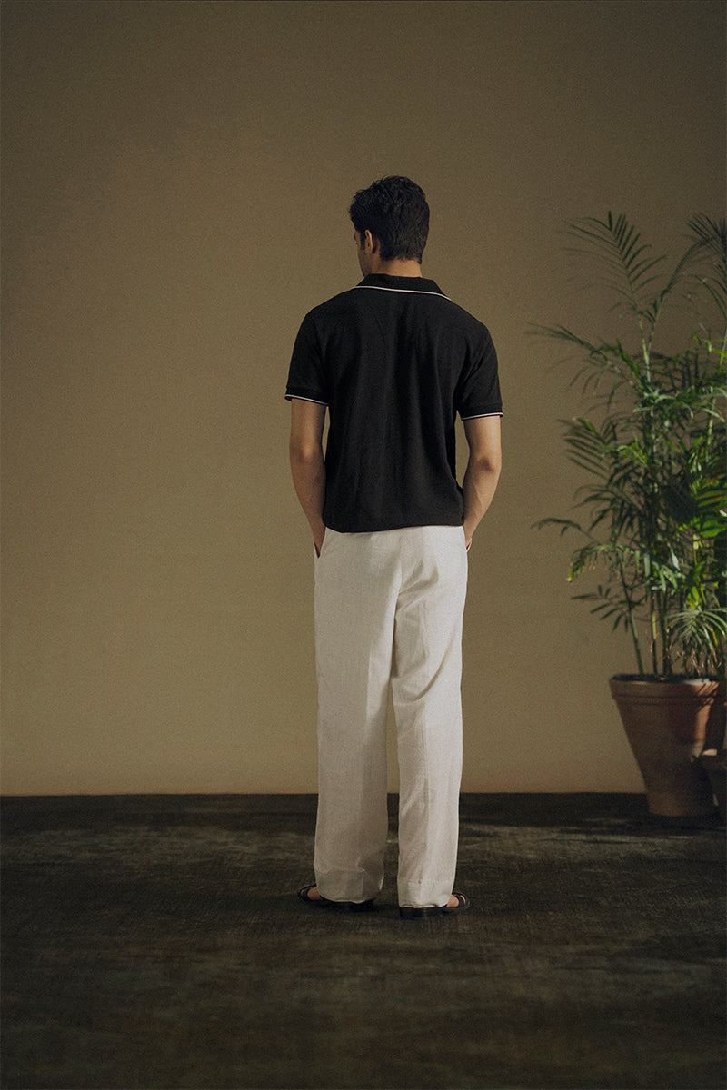 Carbon Black Mesh Polo