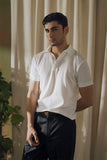 White Mesh Polo