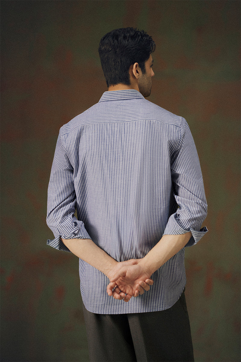 Prussian Blue Button Down Shirt