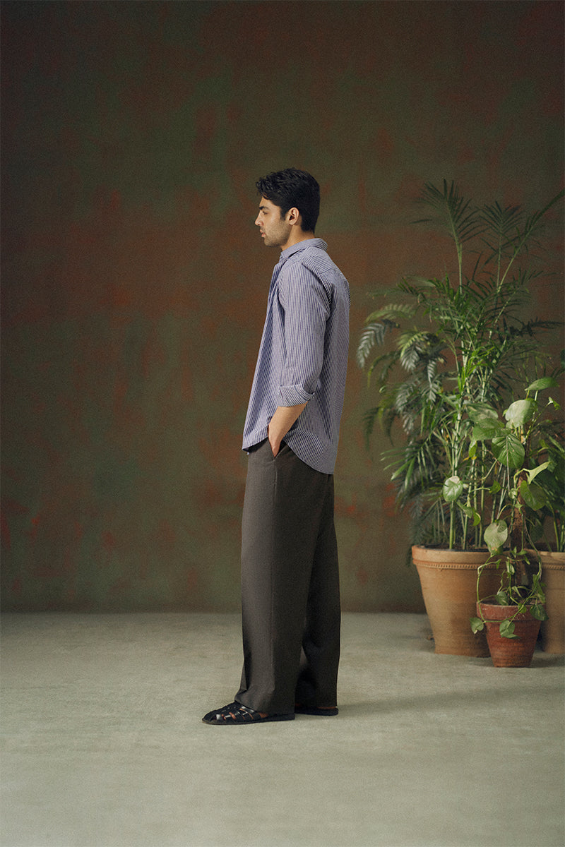 Prussian Blue Button Down Shirt