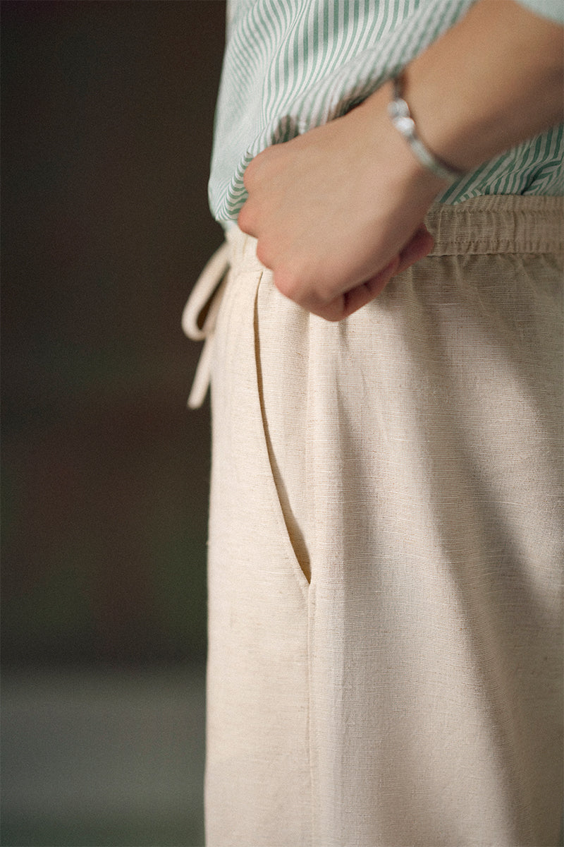 Sage Green Striped Shirt
