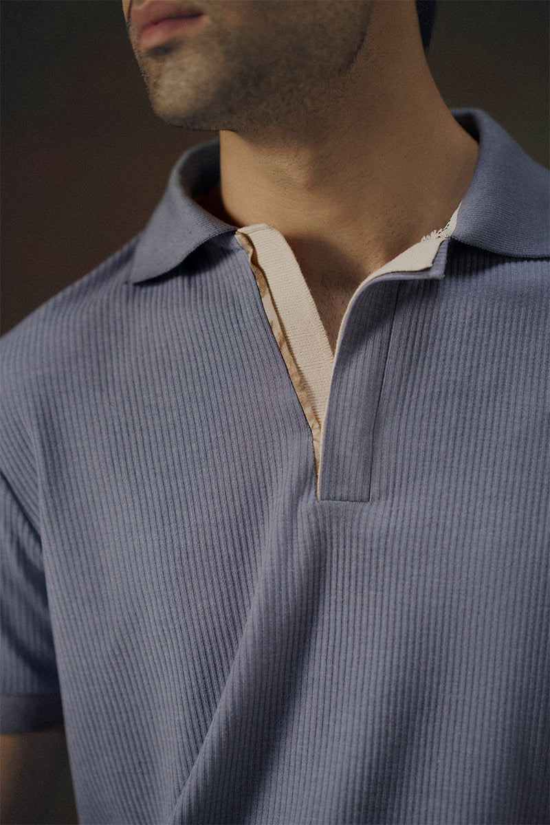 Steel Blue Polo