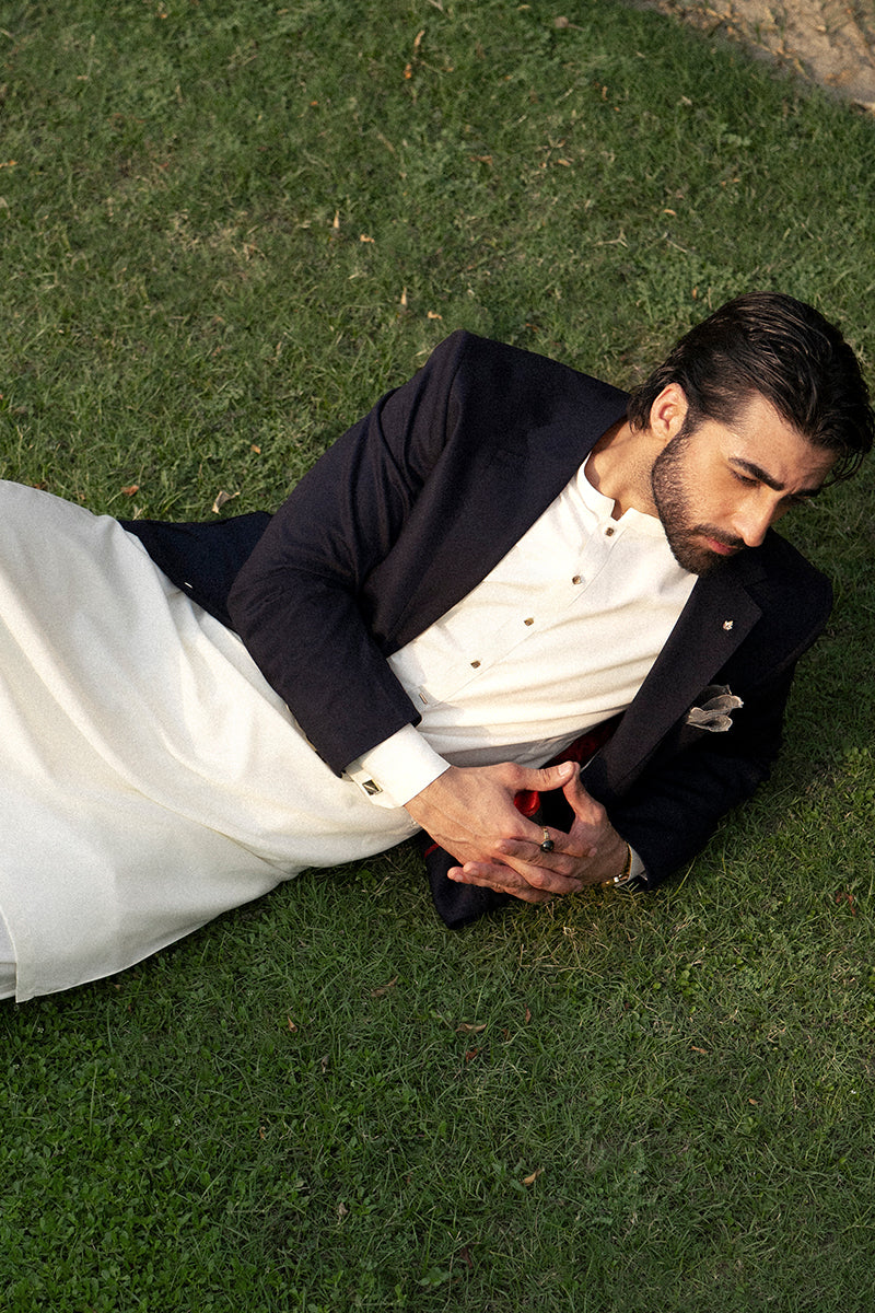Cream Premium Thai Boski Shalwar Kameez