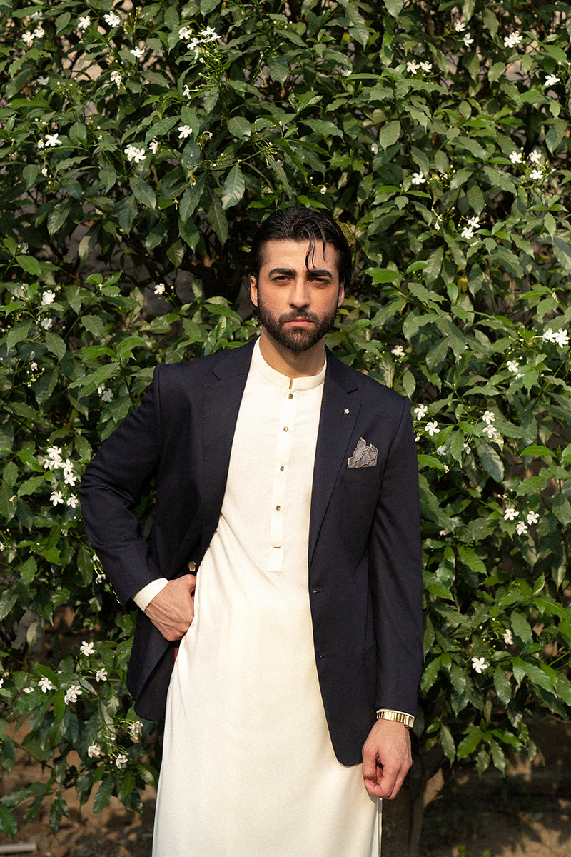 Cream Premium Thai Boski Shalwar Kameez