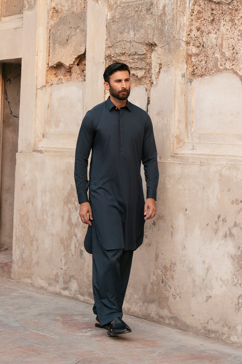 Teal Blue Blue Shalwar Kameez