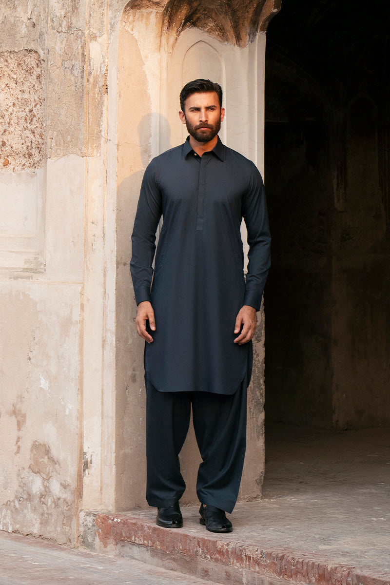 Teal Blue Blue Shalwar Kameez