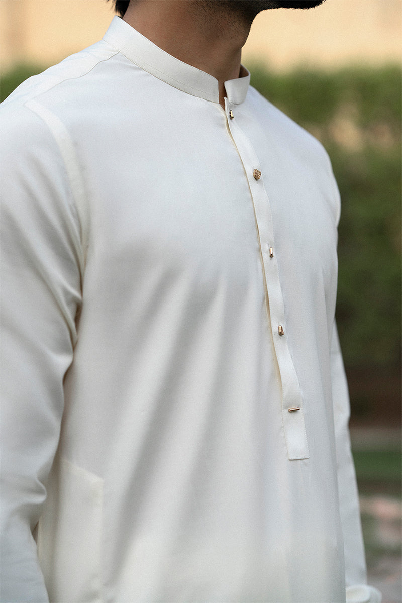Cream Premium Thai Boski Shalwar Kameez