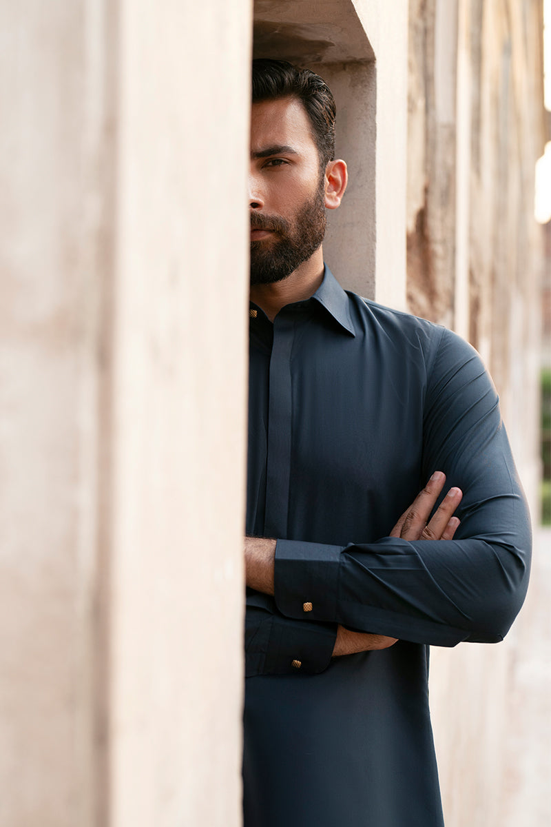 Teal Blue Blue Shalwar Kameez