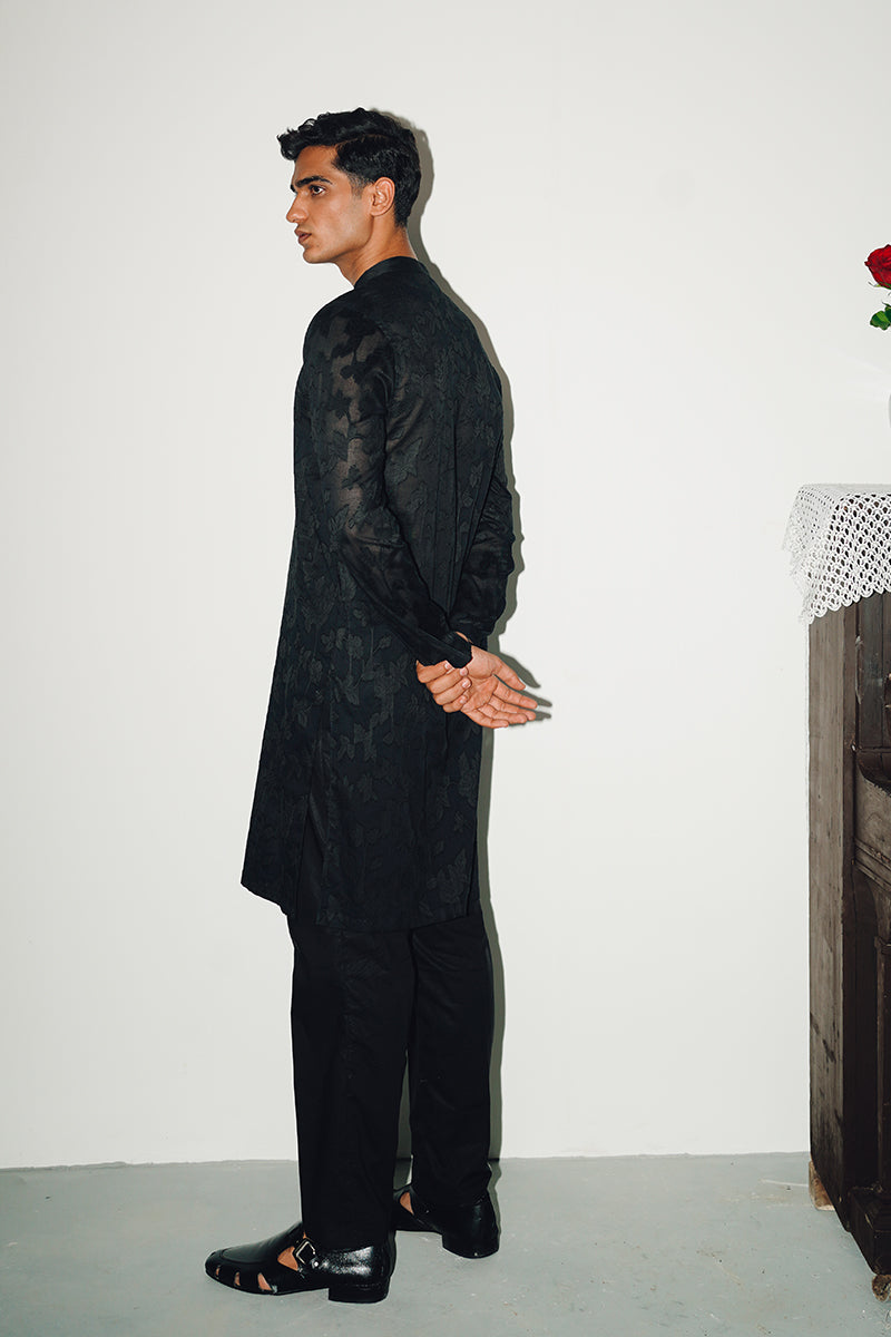 ONYX BLACK KURTA PAJAMA