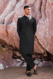 'Black' Embroidered Kurta Pajama