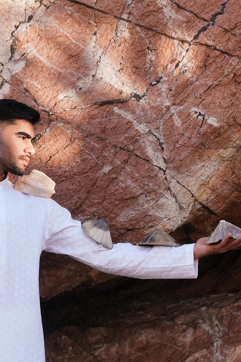 'White Chikankari' Kurta Pajama
