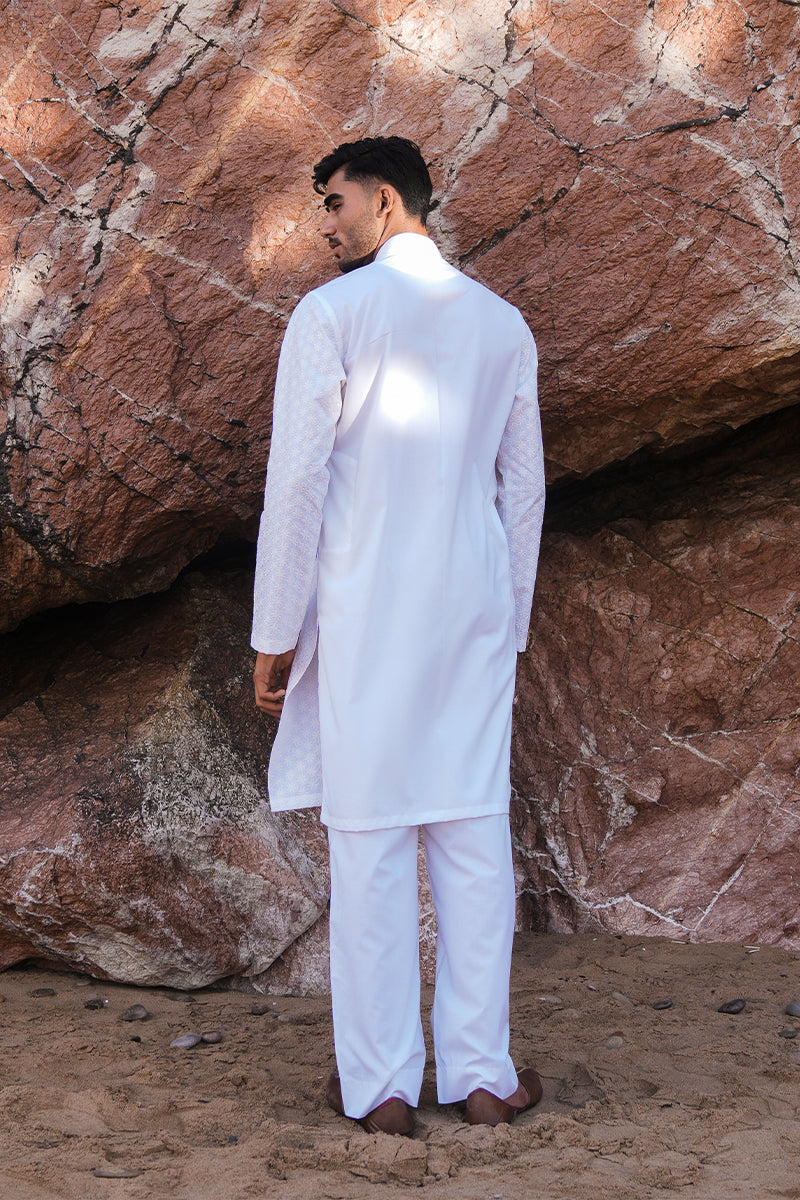 'White Chikankari' Kurta Pajama