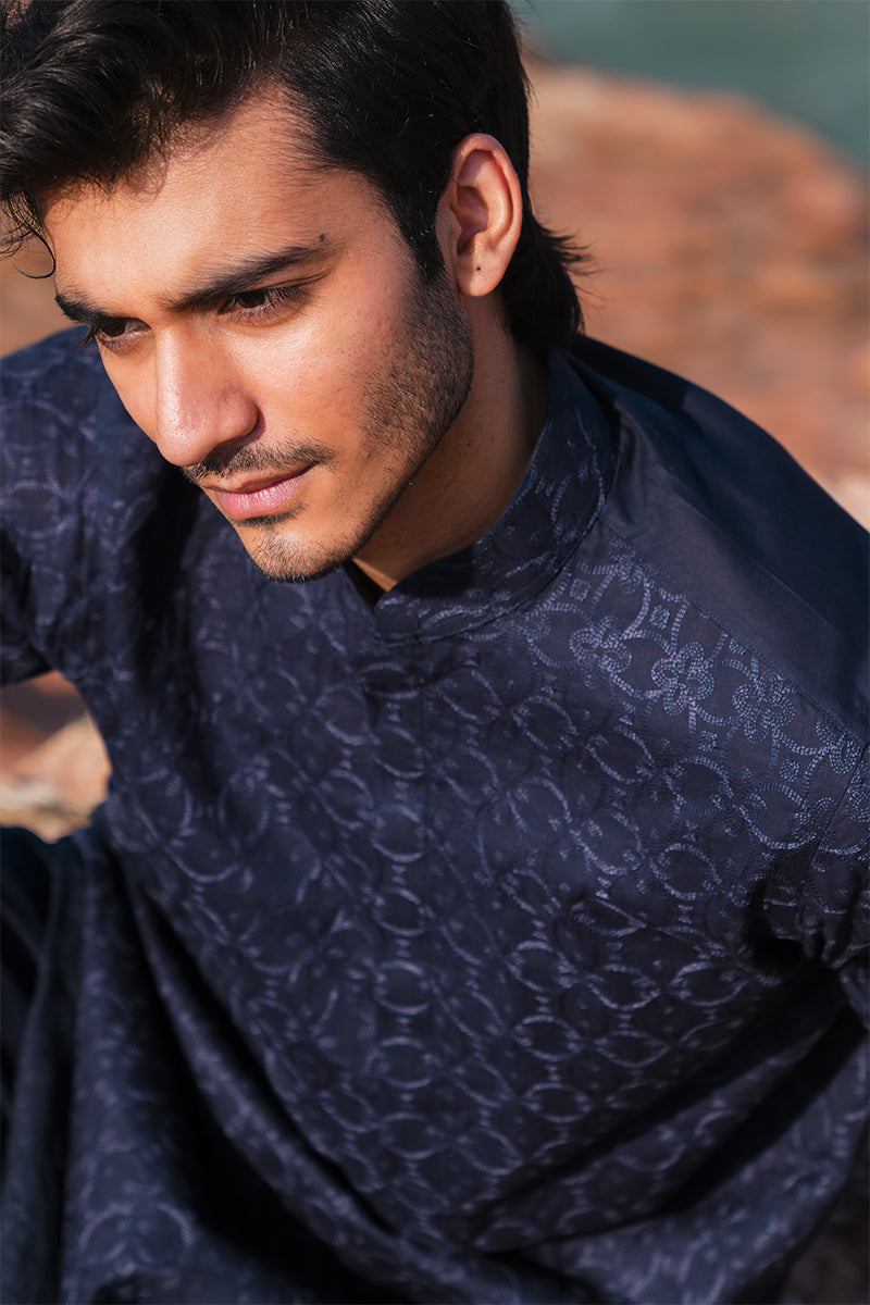 'Navy Blue' Kurta Pajama
