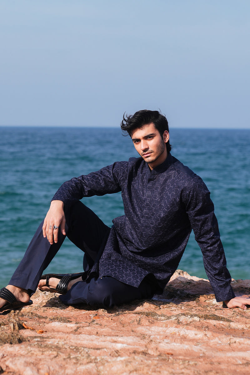 'Navy Blue' Kurta Pajama