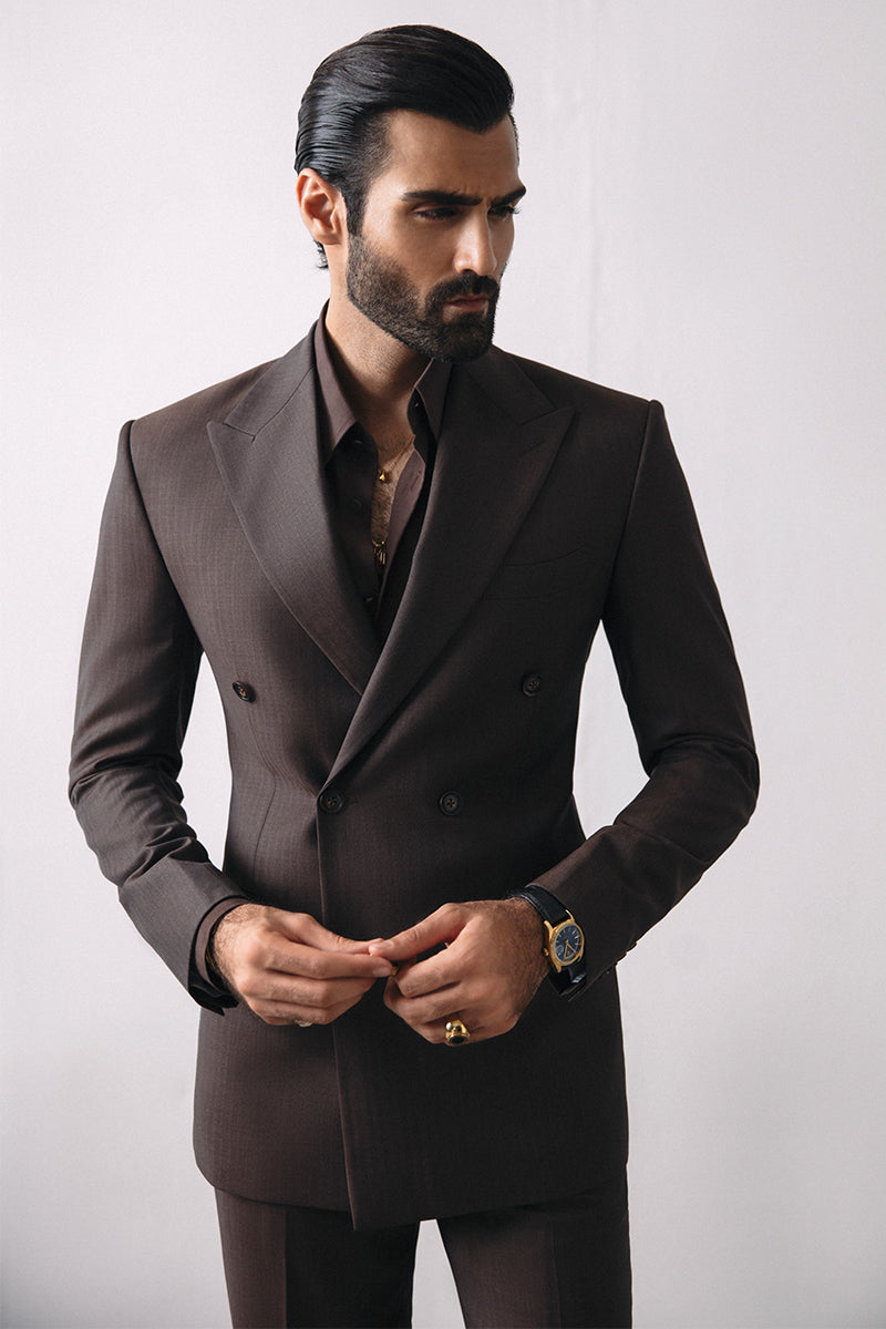 'BRUN' DOUBLE BREASTED SUIT