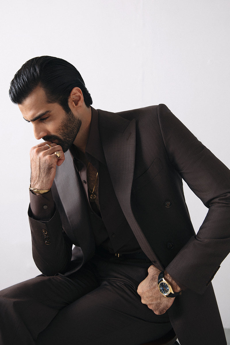 'BRUN' DOUBLE BREASTED SUIT
