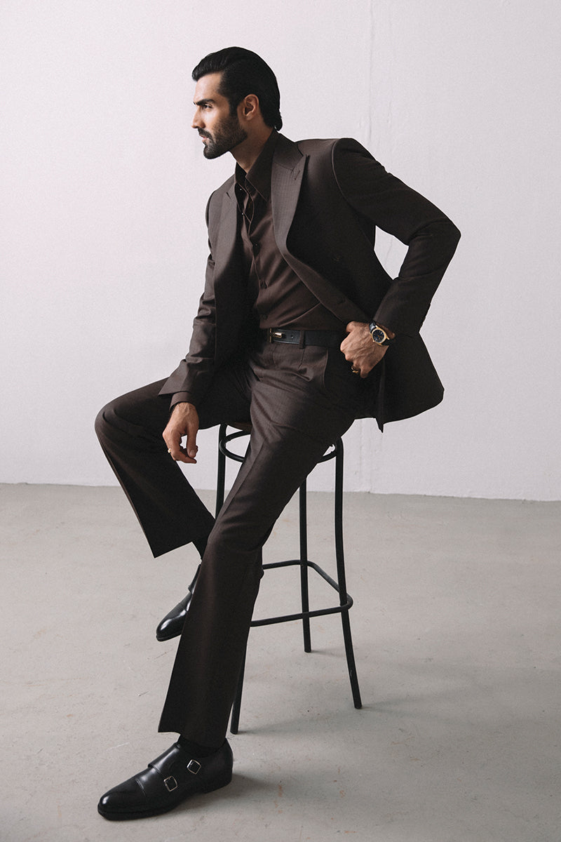 'BRUN' DOUBLE BREASTED SUIT