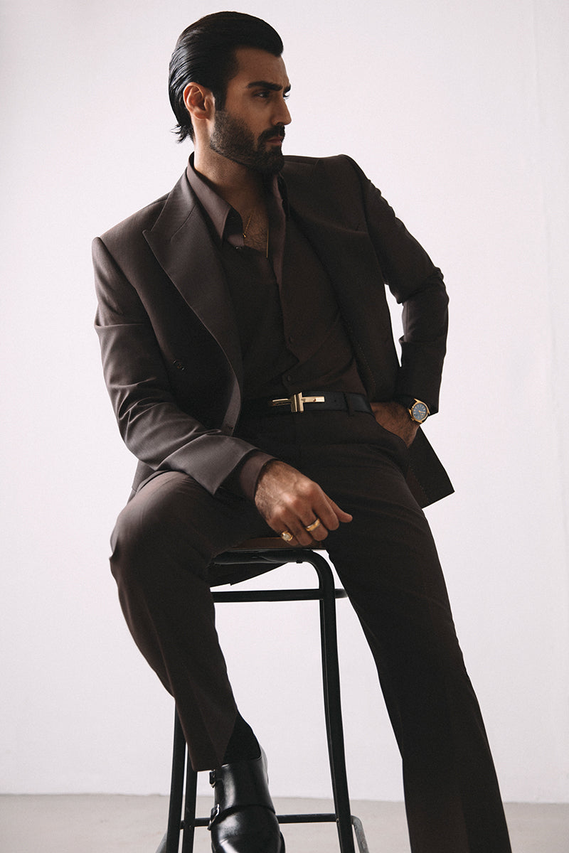 'BRUN' DOUBLE BREASTED SUIT