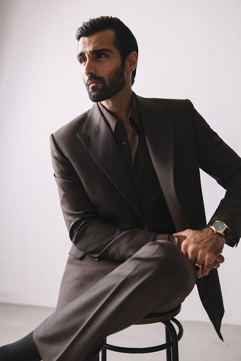 'BRUN' DOUBLE BREASTED SUIT