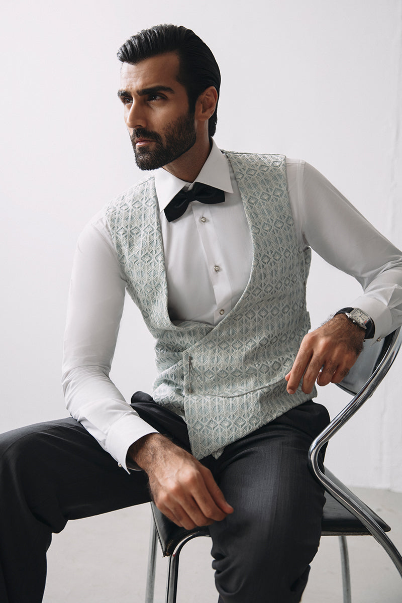 TEAL BLUE WAISTCOAT