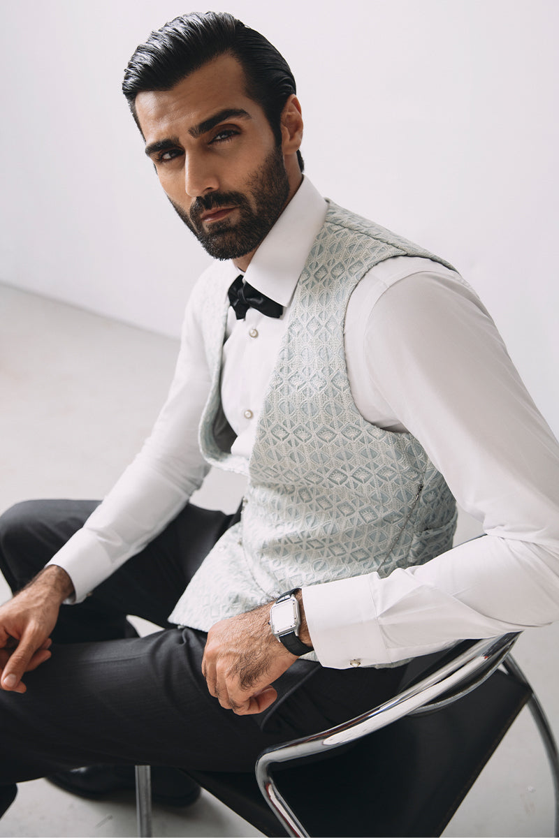 TEAL BLUE WAISTCOAT