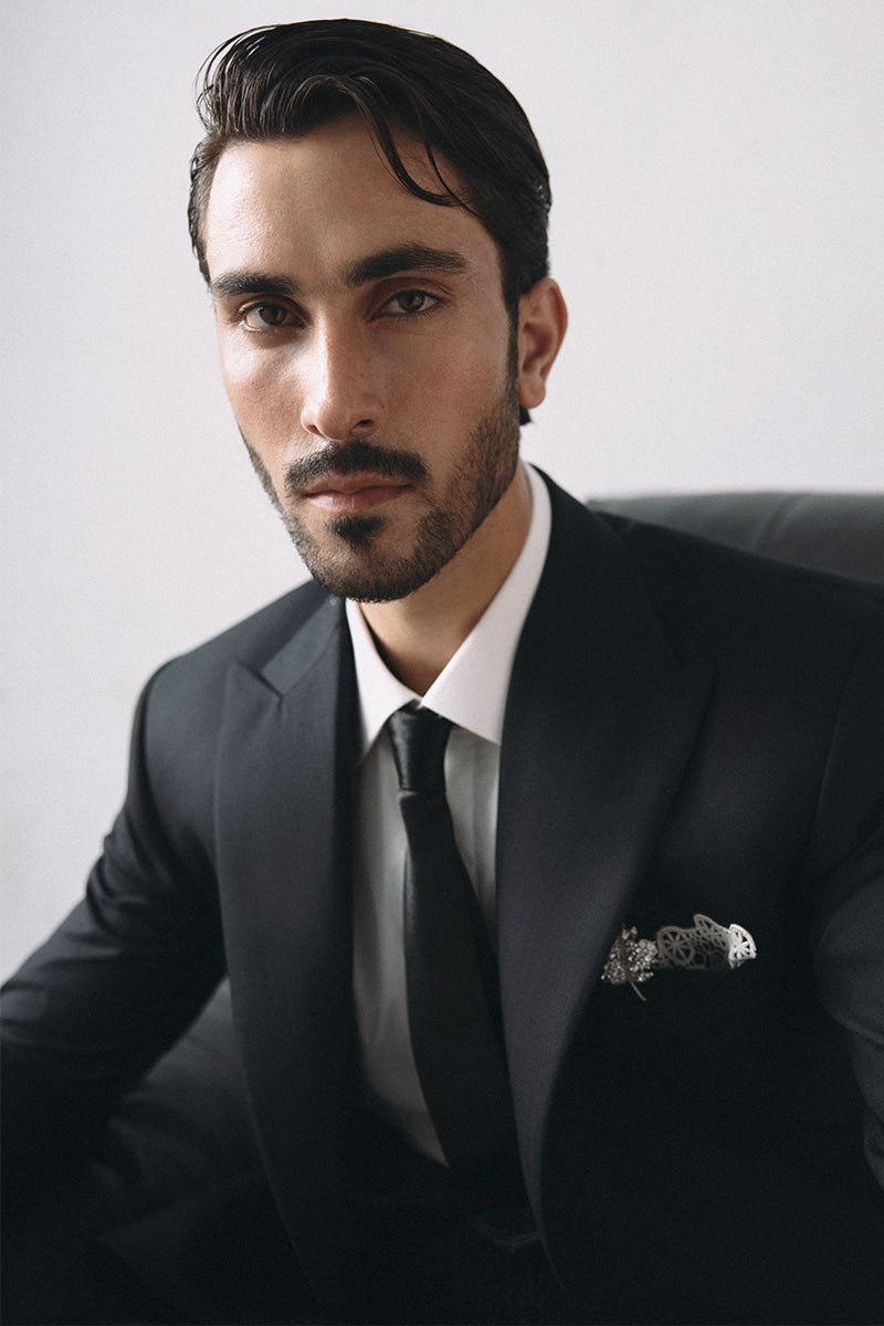 'NERO' BLACK THREE PIECE SUIT