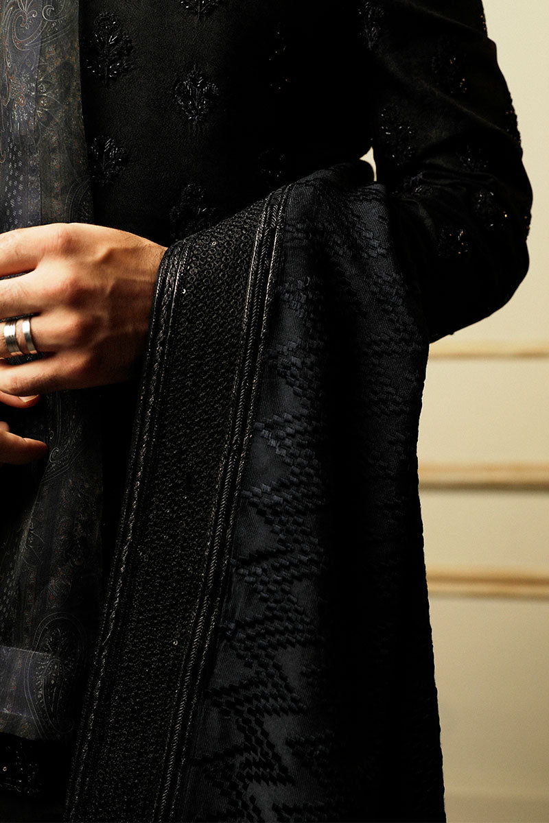 designer black sherwani for groom