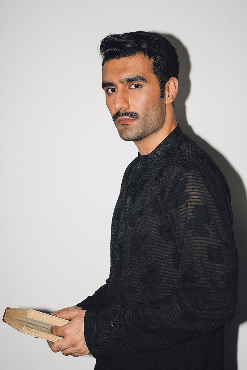 STRIPED BROSHA KURTA PAJAMA