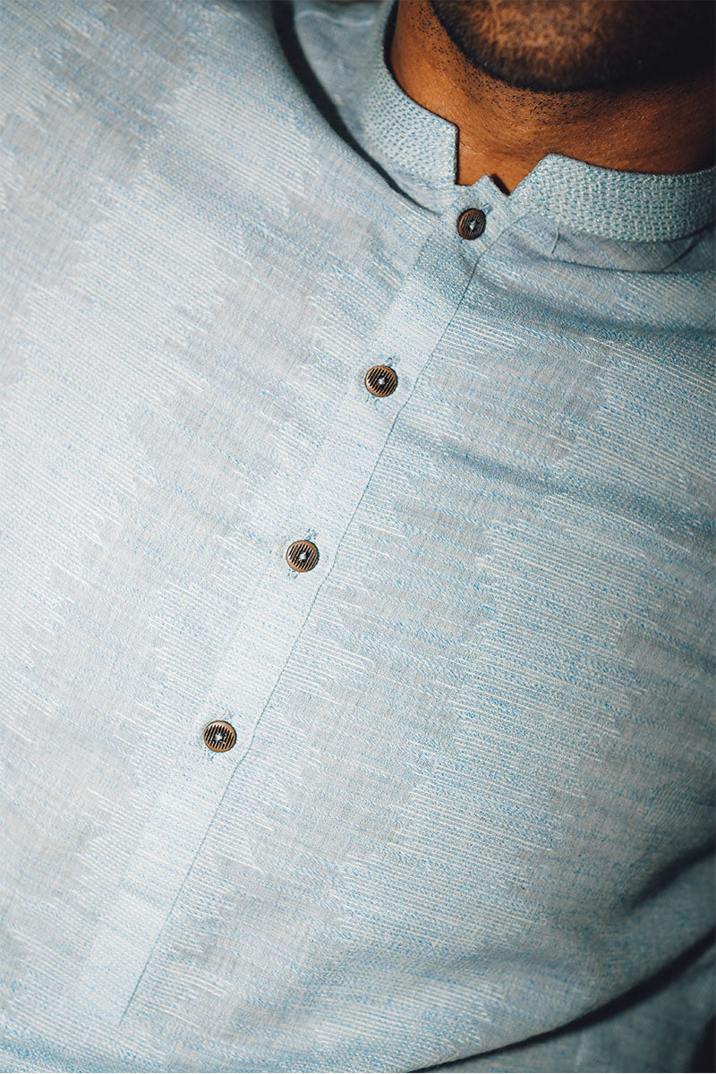 TEAL EMROIDERED KURTA PAJAMA