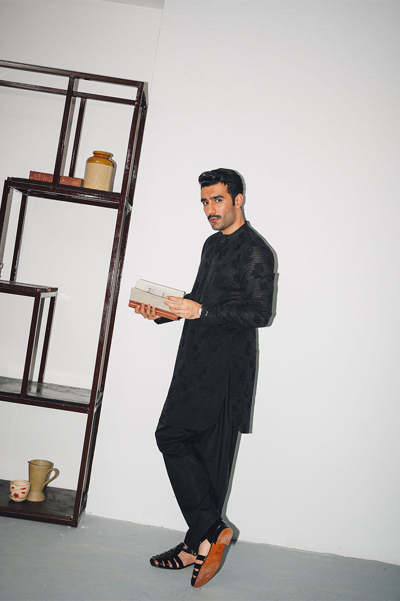 STRIPED BROSHA KURTA PAJAMA