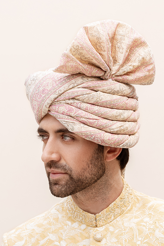 YELLOW GOLD EMBROIDERED SHERWANI
