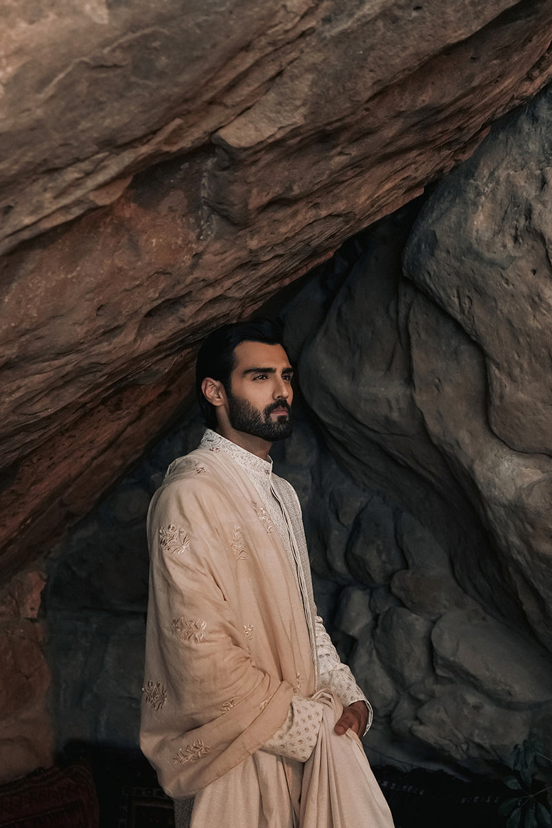 White Sherwani for men