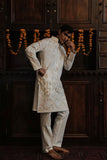 EMBROIDERED IVORY KURTA TROUSER