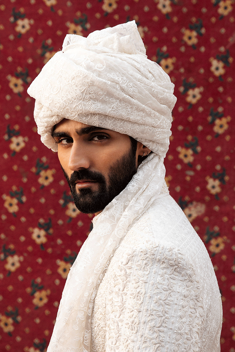 PEARL WHITE SHERWANI