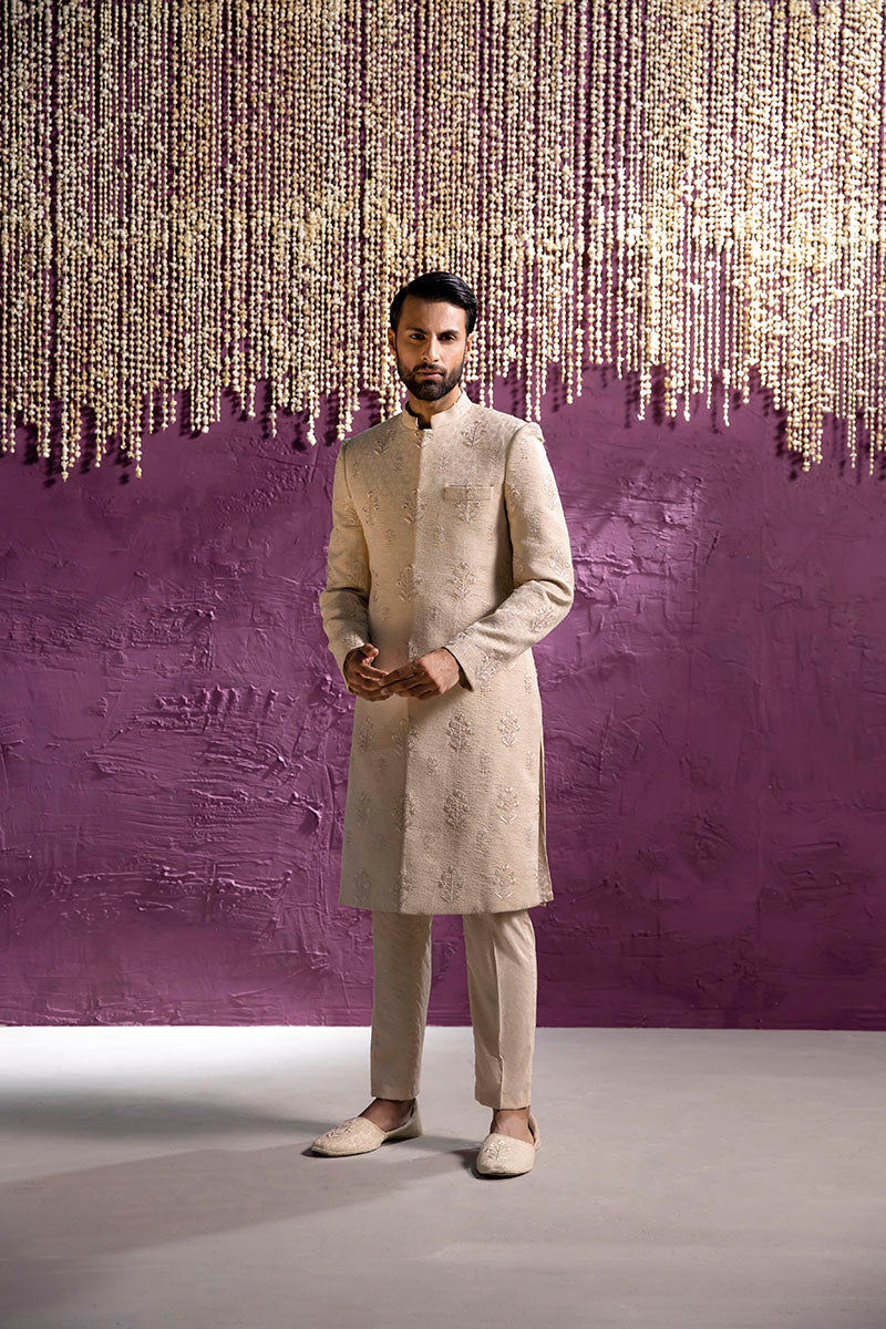 POWDER PINK SHERWANI