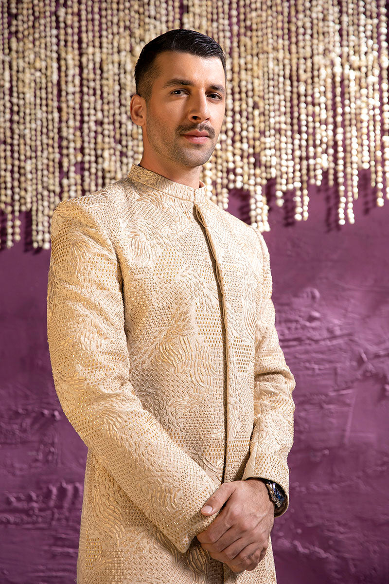 SAND GOLD SHERWANI