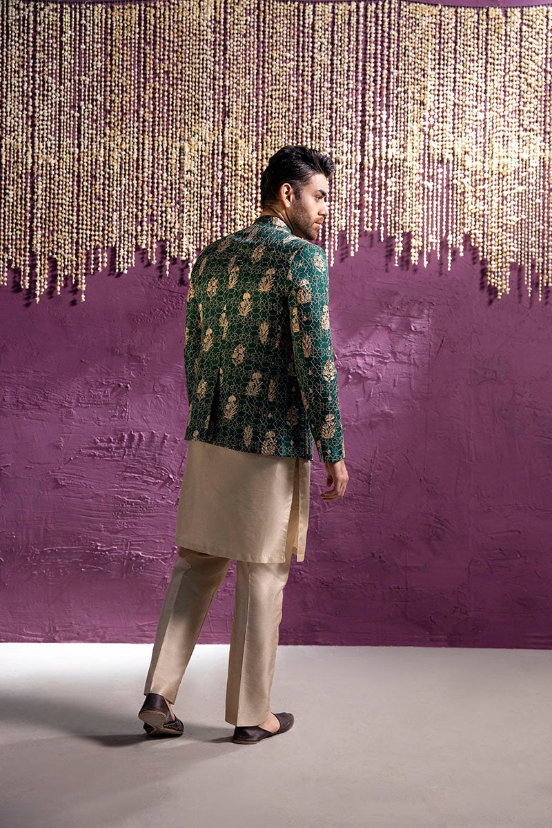 EMERALD GREEN PRINCE COAT
