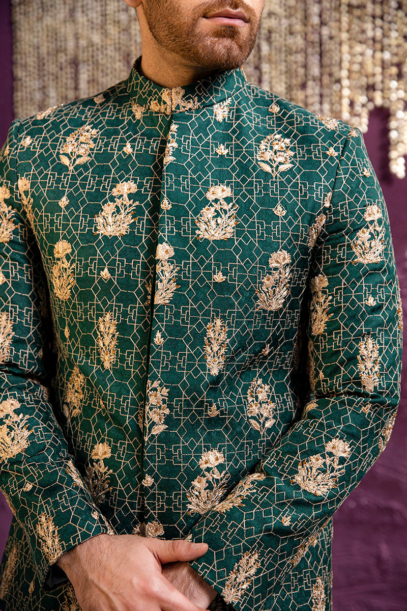 EMERALD GREEN PRINCE COAT